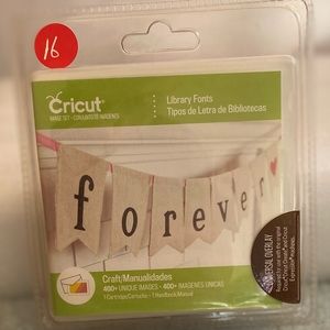 Cricut expressions library font